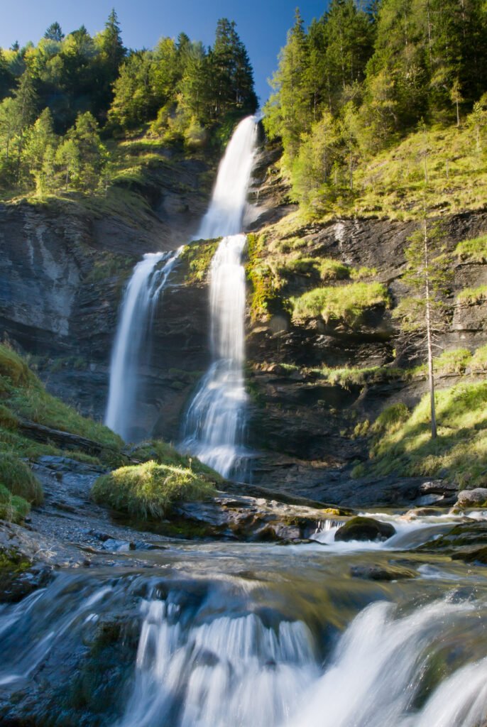 La Cascade du Rouget, surnommée la Reine des Alpes, à Sixt-Fer-à-Cheval