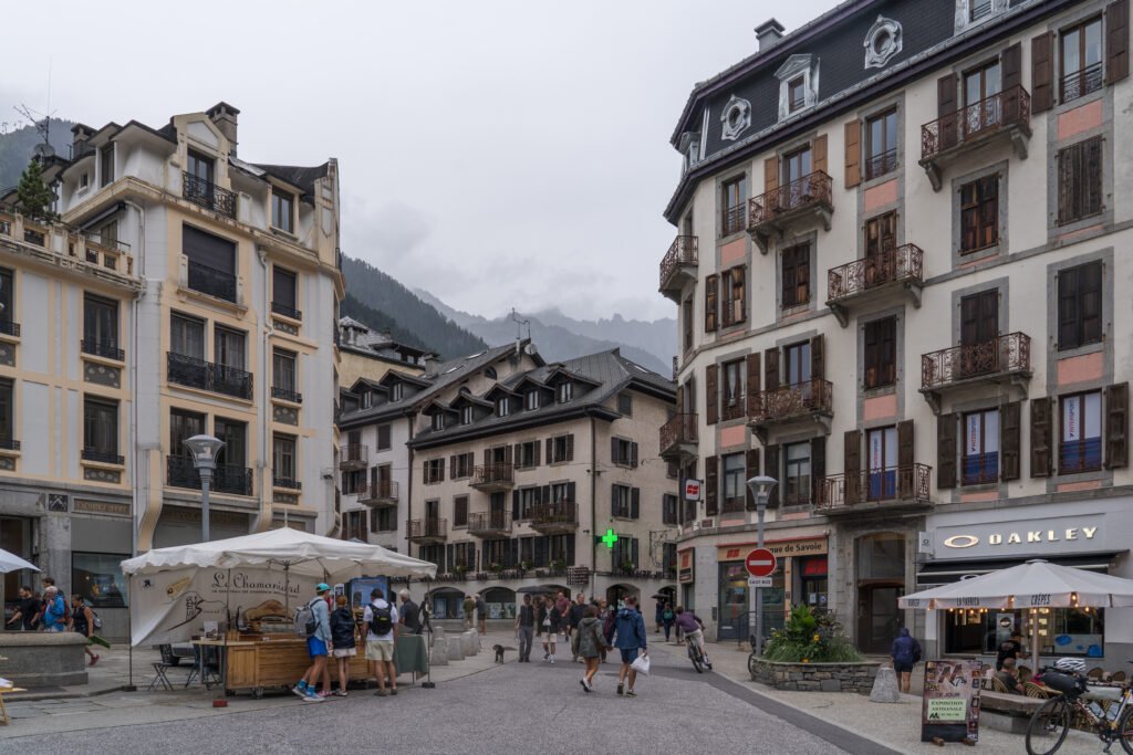 Vue de Chamonix-Mont-Blanc