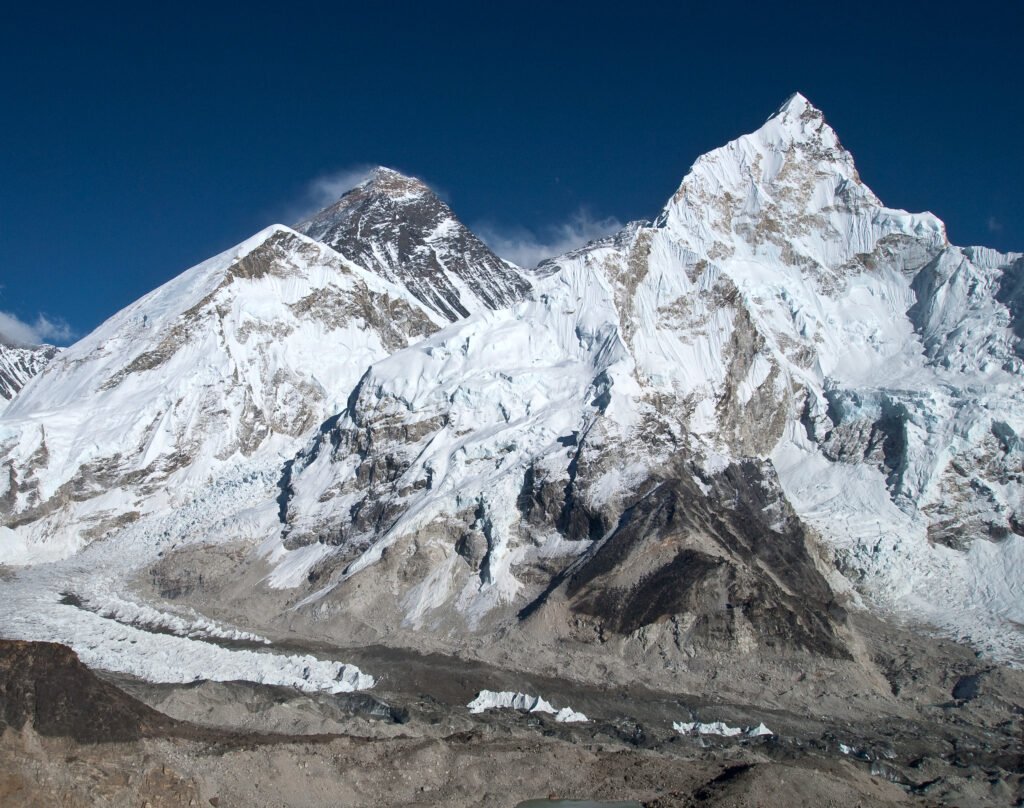 L'Everest, le Nuptse et le glacier du Khumbu, Himalaya