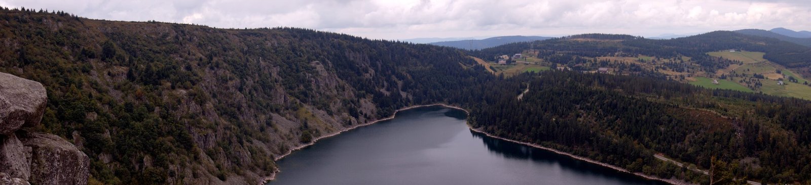 Panorama du Lac Blanc dans les Vosges