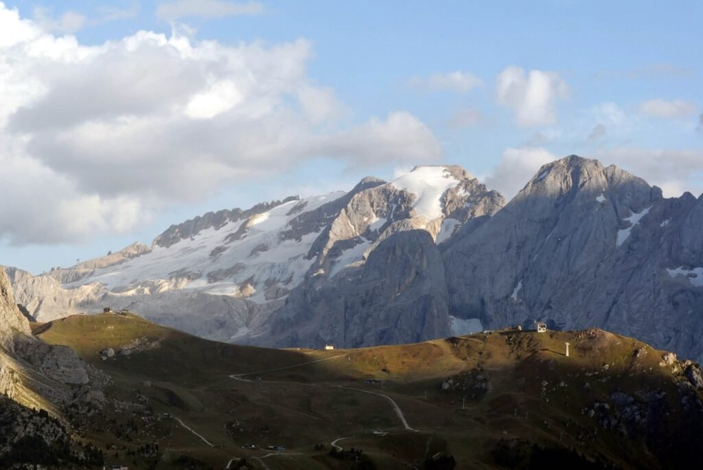 La Marmolada vue depuis le versant nord