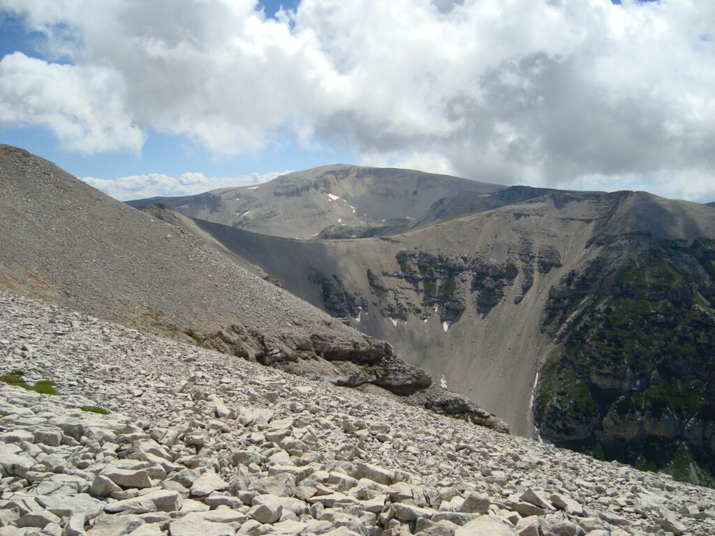 Le Monte Amaro, sommet du massif de la Majella, 2793 mètres