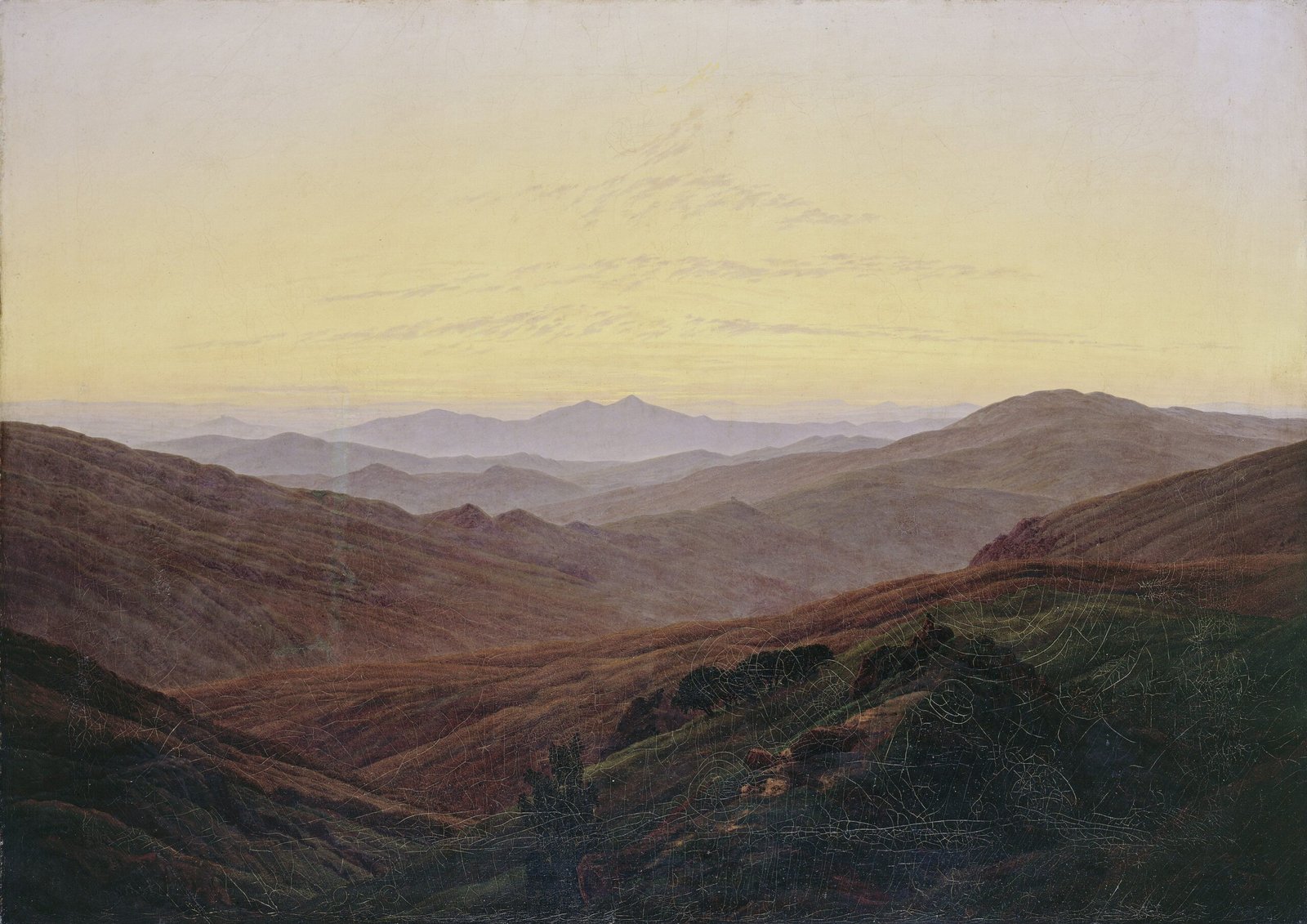 Les Monts des Géants peints par Caspar David Friedrich