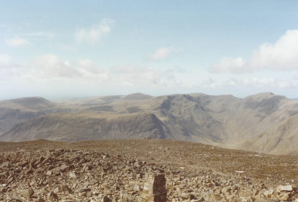 Scafell Pike, point culminant de l'Angleterre, Lake District