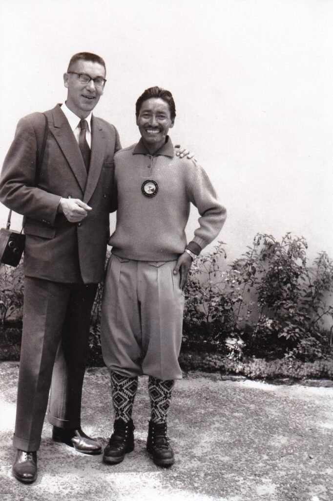 Tenzing Norgay à Darjeeling en 1960